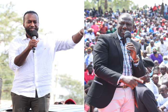 Mombasa Governor Hassan Joho with Deputy President William Ruto