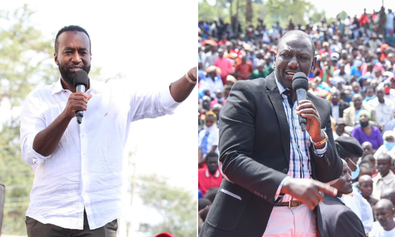 Mombasa Governor Hassan Joho with Deputy President William Ruto