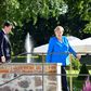 On the same side of the fence: Conte and Merkel at the German governmental guest house in Meseberg, outside Berlin, on Monday