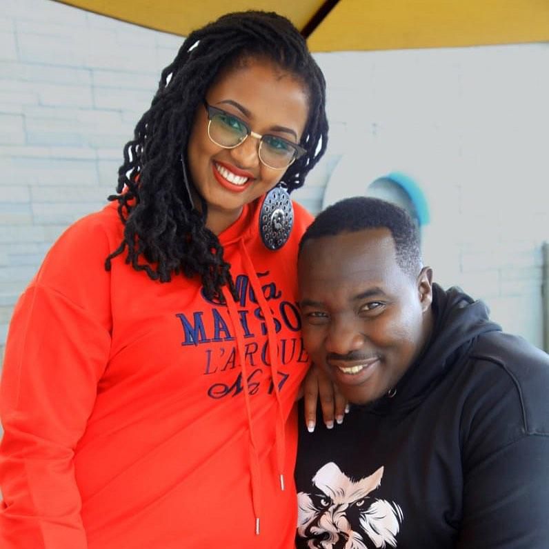 Willis Raburu with Marya Prude