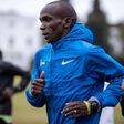 Eliud Kipchoge speaks after finishing 8th in 2020 London Marathon