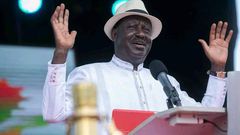 Former Prime Minister Raila Odinga during a past public event