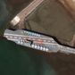 A previous Iranian naval exercise near the strategic Strait of Hormuz in July drew condemnation from Washington when missiles blasted a US aircraft carrier mock-up, seen here in a satellite image obtained courtesy of Maxar Technologies