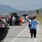 Thousands of Albanians headed for the Greek border