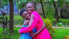 Akothee with daughter Rue Baby