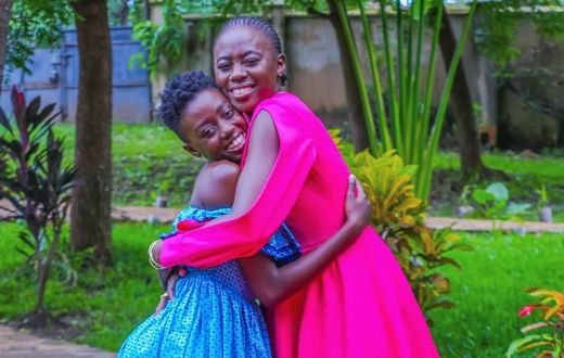 Akothee with daughter Rue Baby