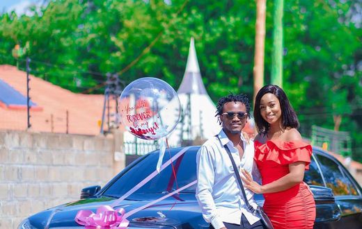 Diana Marua gifts hubby Bahati brand New Mercedes Benz on Valentine’s Day (Photos)