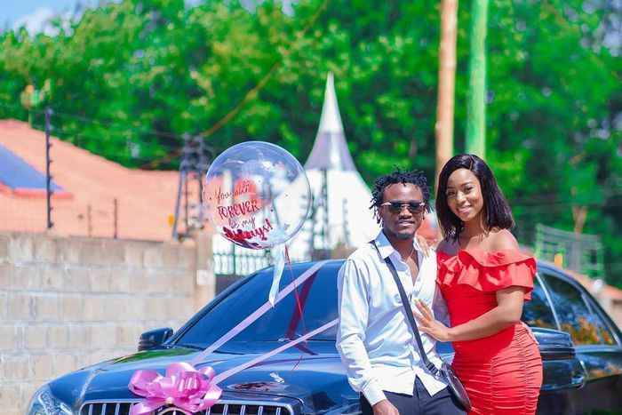 Diana Marua gifts hubby Bahati brand New Mercedes Benz on Valentine’s Day (Photos)
