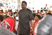 Former Prime Minister Raila Odinga when he hosted Mt Kenya elders at his Kango Ka Jaramogi home in Bondo, Siaya County