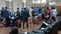 Chaos in Baringo as MCAs fight over debating BBI Bill (Video)
