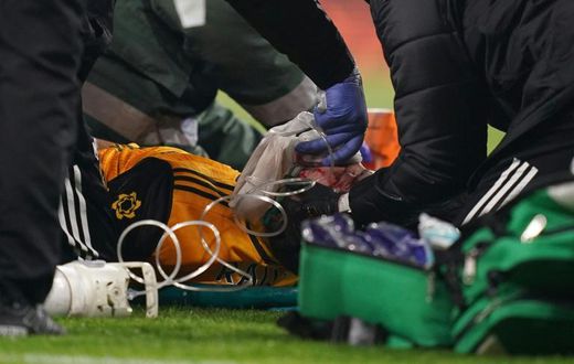 Wolverhampton Wanderers' Mexican striker Raul Jimenez  fractured his skull in a horrific clash of heads with Arsenal's David Luiz