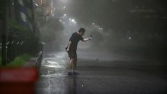 More than 2,200 people evacuated to temporary shelters and around 120,000 homes left without power throughout the night across southern parts of the country and on Jeju Island