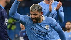 Back in the goals: Sergio Aguero scored on his return from injury for Manchester City