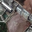 A satellite image shows the Grand Ethiopian Renaissance Dam on July 11, courtesy of Maxar Technologies