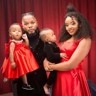 Celebrity barber George Dufanda & wife Sarah reveal their Twins' faces for the first time