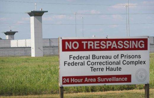 Terre Haute prison, where the execution of Wesley Ira Purkey is scheduled to take place