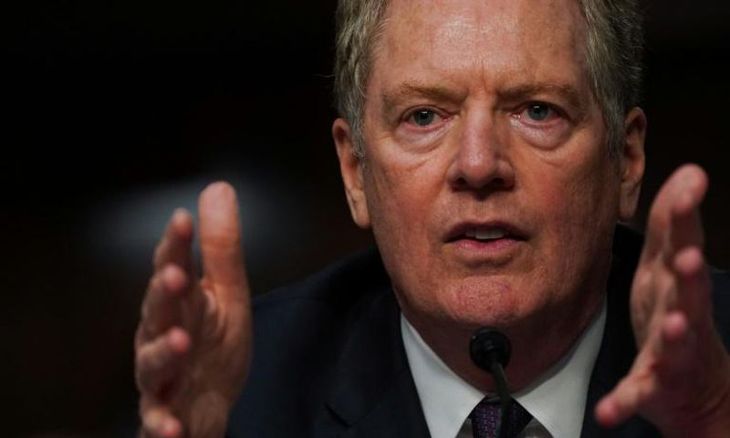 US Trade Representative Robert Lighthizer, pictured at the US Senate in June 2020, said the US "must be allowed to defend itself against unfair trade practices"