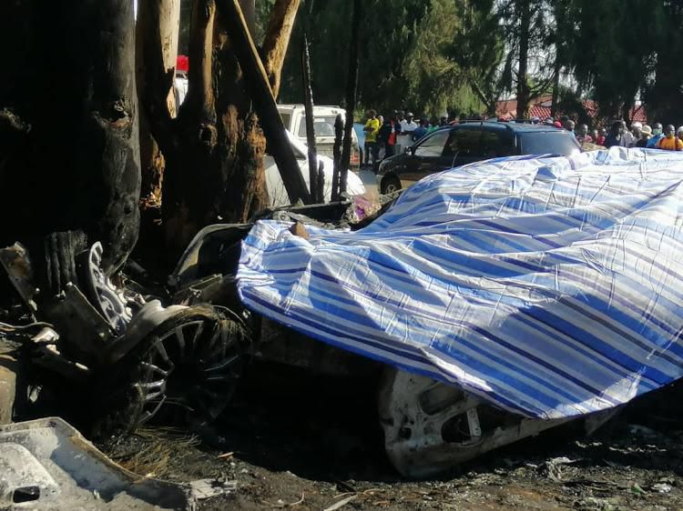 Ginimbi's Car after the accident