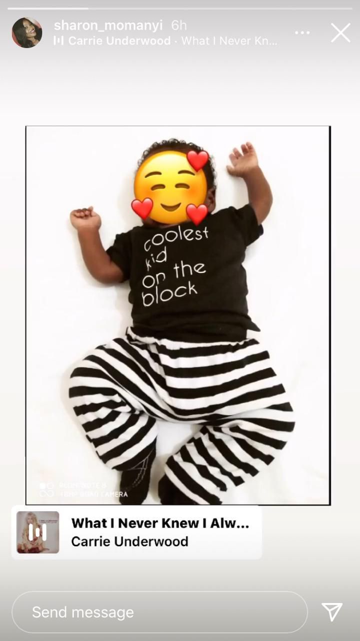 KTN news anchor Sharon Momanyi shares her baby’s photo for the first time
