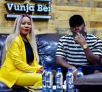 Fred Fabian Ngajiro alias Vunjabei with Lady Jay Dee