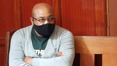 Congolese national Yatha Bahti Josue when he appeared in court for the killing of Kevin Omwenga