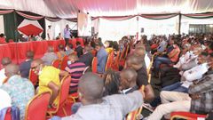 President Uhuru Kenyatta addressing Youth from Mt. Kenya Region at Sagana State Lodge (State House)