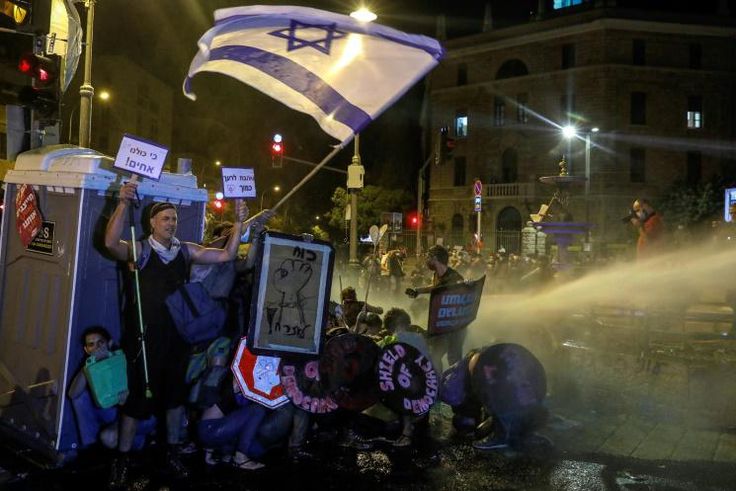 Israeli protesters have demonstrated for weeks against Prime Minister Benjamin Netanyahu's handling of the coronavirus and are demanding his resignation