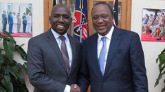 Senator Kipchumba Murkomen and President Uhuru Kenyatta