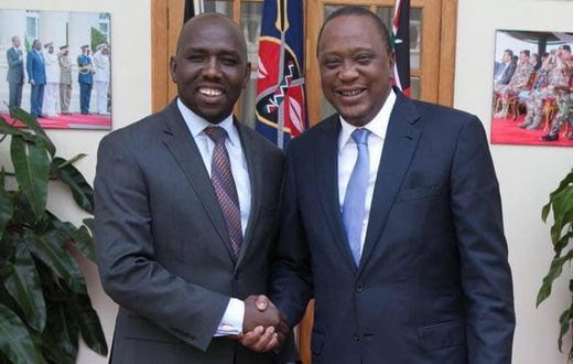 Senator Kipchumba Murkomen and President Uhuru Kenyatta