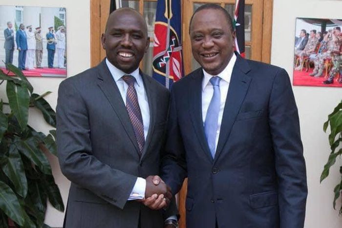 Senator Kipchumba Murkomen and President Uhuru Kenyatta