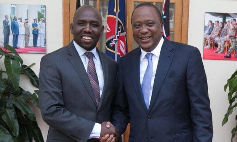 Senator Kipchumba Murkomen and President Uhuru Kenyatta
