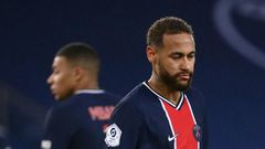 Neymar is available to return for PSG against Marseille on Wednesday after a month out injured