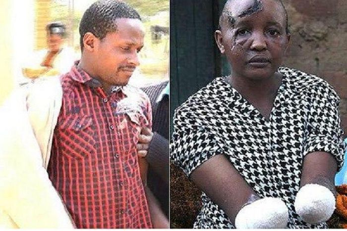 Stephen Ngila and his brutalised wife, Jackline Mwende