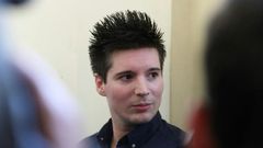 Rui Pinto appeared in court in Budapest in March 2019 for his extradition hearing