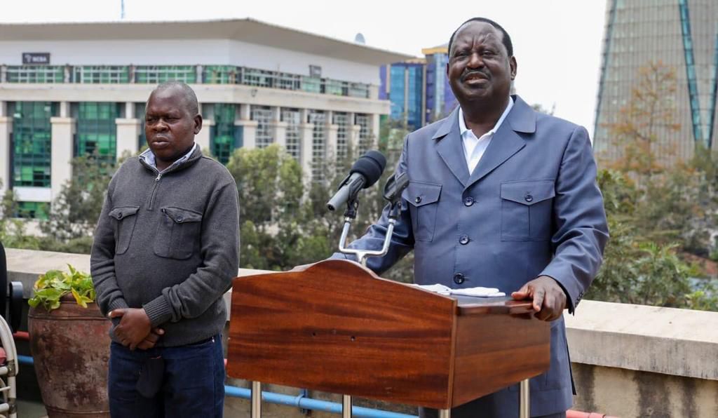 Raila meets Robert Njura man who helped him cross Lake Victoria to Uganda as he went to exile in Norway in 1991