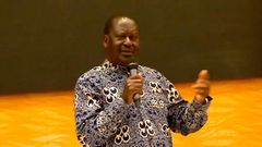 Former Prime Minister Raila Odinga