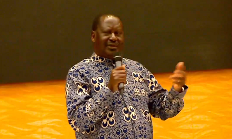 Former Prime Minister Raila Odinga