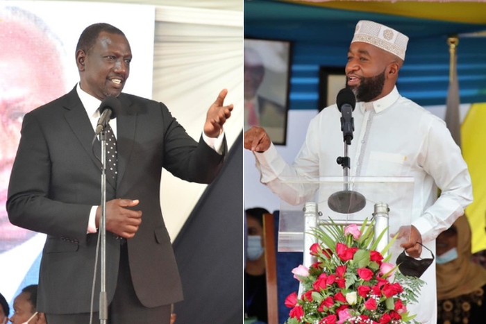 Deputy President William Ruto and Mombasa Governor Hassan Joho
