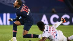 Neymar suffered a sprained ankle in PSG's loss to Lyon earlier this month
