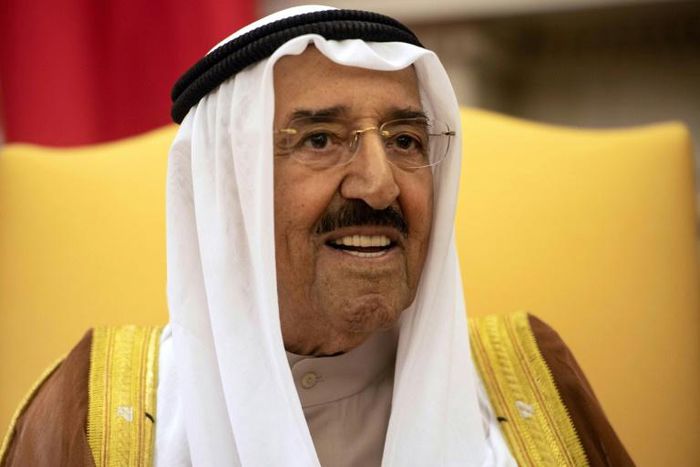 Kuwait's Emir Sheikh Sabah al-Ahmad al-Jaber al-Sabah, pictured in September 2018, has been hospitalised for medical testing