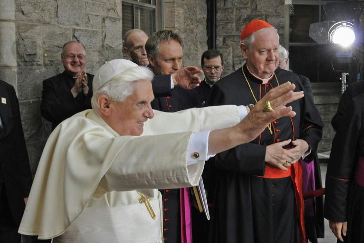 Former Pope Benedict XVI (L, pictured 2008), who stepped down in 2013, contracted shingles when he visited his older brother in Bavaria