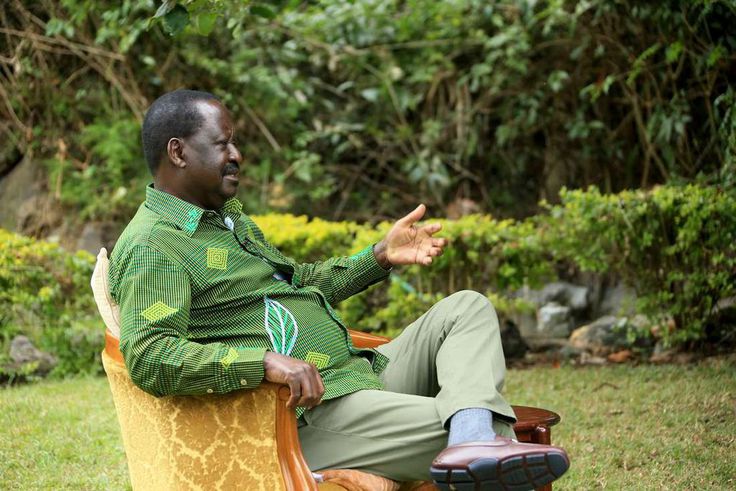 Former Prime Minister Raila Odinga during a recent TV interview