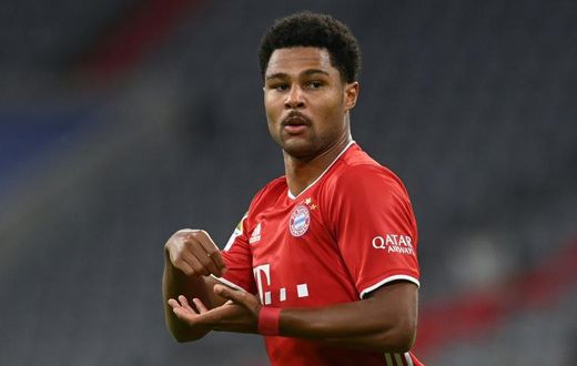 Bayern Munich winger Serge Gnabry scored a hat-trick in last September's 8-0 thrashing of Schalke