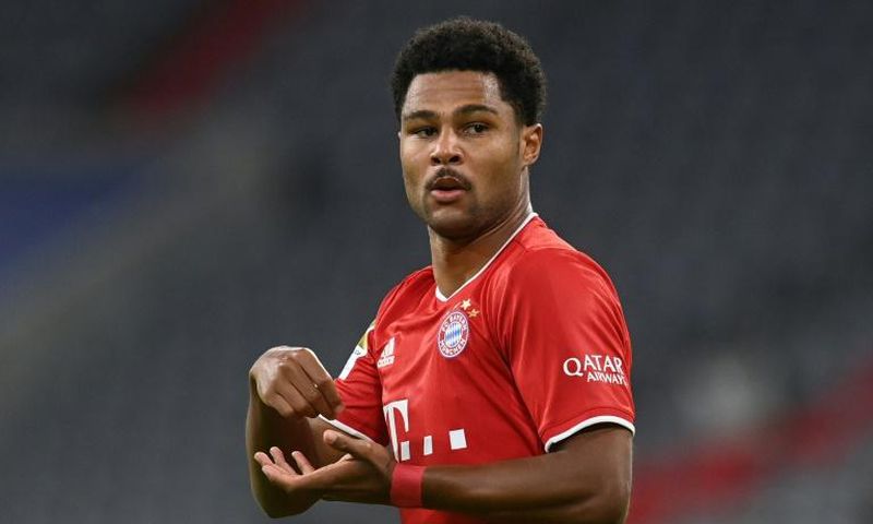 Bayern Munich winger Serge Gnabry scored a hat-trick in last September's 8-0 thrashing of Schalke