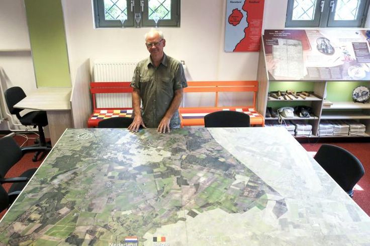 Willem van Gool, chairman of the tourism office for Baarle-Hertog and Baarle-Nassau, poses in Baarle, Belgium.