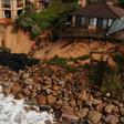 Dozens of seafront homes in Wamberal are at risk of falling into the sea after storms eroded the beach