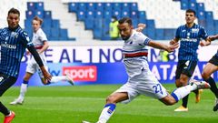 Quagliarella (R) scored the opening goal