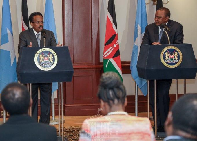 Kenya and Somalia and agreed to explore avenues of strengthening bilateral and diplomatic ties  image: @StateHouseKenya