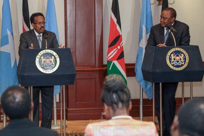 Kenya and Somalia and agreed to explore avenues of strengthening bilateral and diplomatic ties  image: @StateHouseKenya