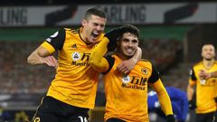Pedro Neto (right) scored a late winner for Wolves over Chelsea